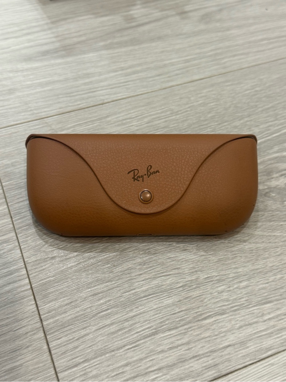 Ray-Ban Brown Leather Sunglasses Case
